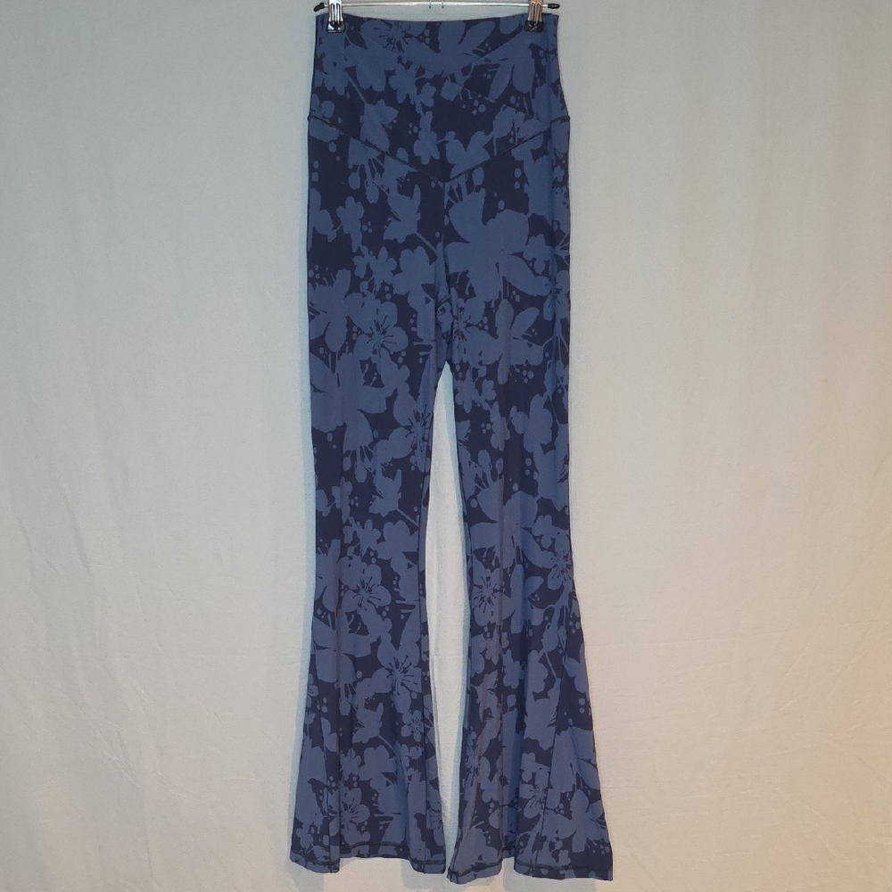 Elegant Floral Boot Cut Women's Pants